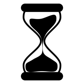 Hourglass icon. Sand glass symbol. Reload hourglass timer icon vector