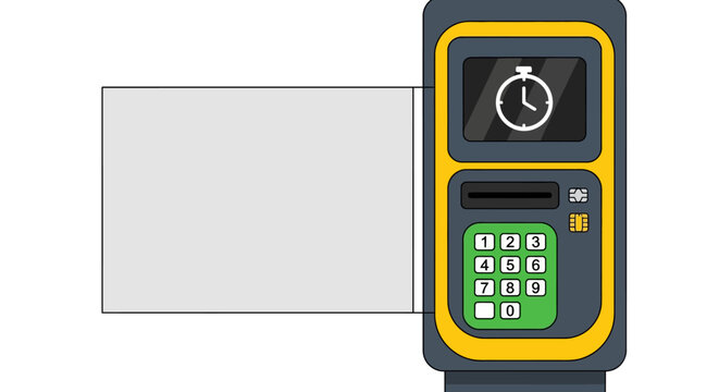Smart Street Parking Meter Payment Column