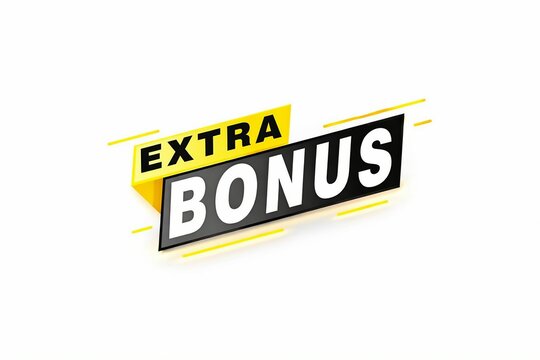 Extra bonus 3d text design with bold yellow and black style