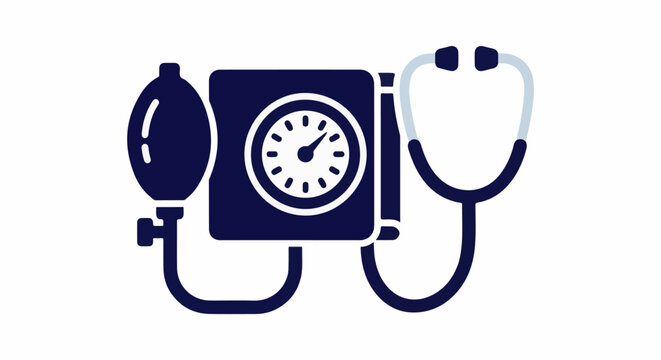 Medical instrument with a manometer and a stethoscope