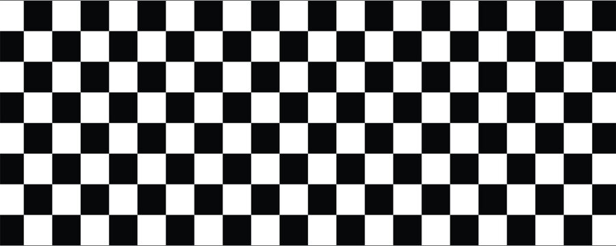Black and white checkered pattern, Checkerboard seamless pattern