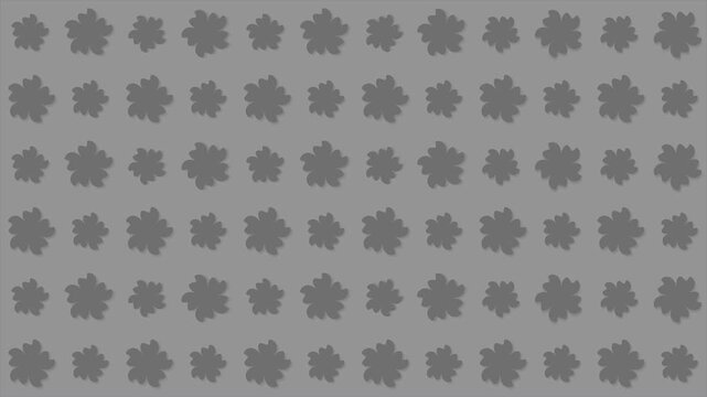 Seamless Gray Daisy Flower Pattern Background &ndash; Minimal Floral Repeat Design