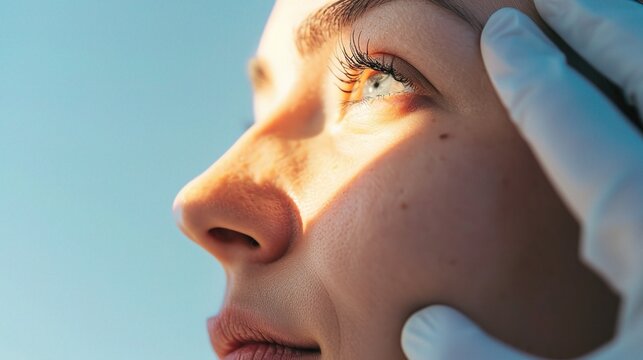 Skin Cancer: Common epidermal malignant lesions including melanoma and basal cell carcinoma, dermatoscopy screening, biopsy diagnosis and surgical treatment for dermatology education and clinical 