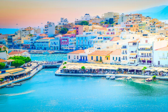 harbour of Agios Nikolaos, Crete, Greece