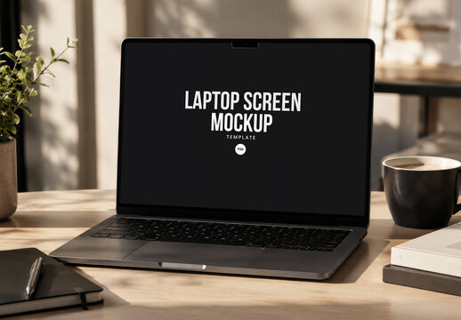 Laptop Screen Mockup Template