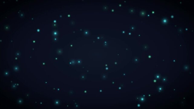 Glowing blue particles abstract cinematic background motion graphics loop for presentation overlay