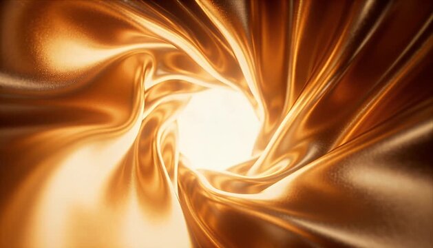 Liquid Gold abstract liquid gold swirl background shiny golden fabric texture glowing vortex luxury metallic wave design art energy motion pattern light center dynamic curve elegant luminous flowing