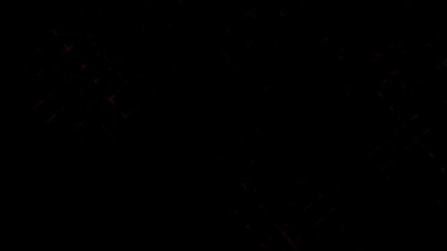 Red Glitter Stars Background Loop  Dark Luxury Sparkling Particle Animation