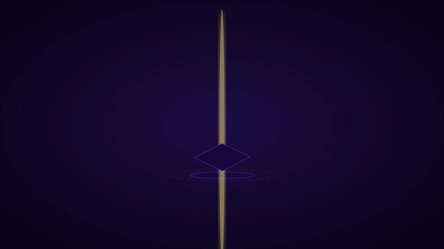 Magical glowing gift box opening into light beam motion graphic for celebratory reveal background