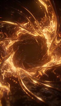 Liquid Gold abstract liquid gold vortex swirl background glowing light energy flow cosmic pattern luminous wave dynamic motion futuristic art design with mysterious luxury fluid wave pattern bright