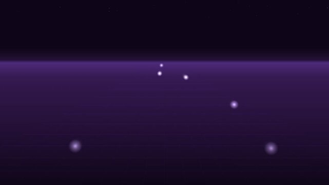Digital Grid Indigo Cyber Background - Tech Data Network Motion Loop 4K