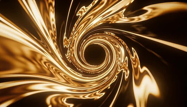 Liquid Gold abstract liquid gold swirl background glowing metallic vortex energy bright golden spiral motion luminous wave tunnel dynamic fluid art texture pattern modern design fantasy luminous
