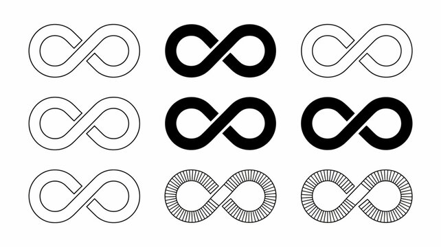 infinity symbol grid vector mathematical loop endless continuous pattern design graphic icon sign infinity sign infinity symbol math geometry abstract conceptual art illustration
