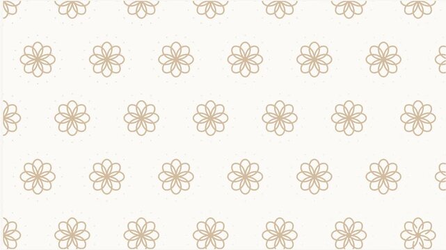 This looping background features an organic floral damask pattern in beige and cream tones.