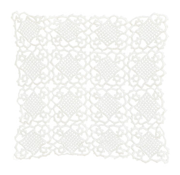 Square crochet lace doily
