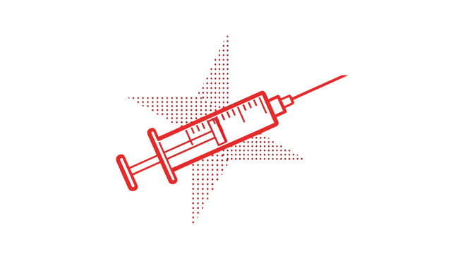 Illustration Of Syringe Vector For Healthcare Or Medical Theme Suitable For Advertising