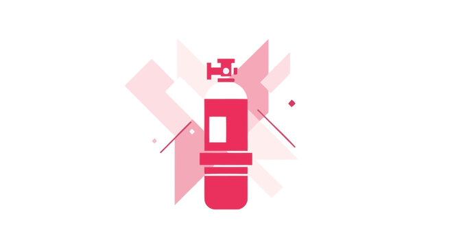 Industrial Oxygen Tank Design with Abstract Geometric Aesthetics for Creative Applications