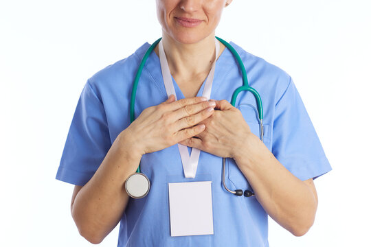 Empathetic Healthcare Professional Heartfelt Gesture
