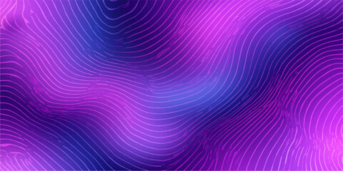 Obraz premium Abstract Futuristic Background Featuring Dynamic Glowing Purple And Blue Wavy Line Patterns In Motion Flow