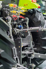Fototapeta premium Tractors are agricultural machinery used for farming.