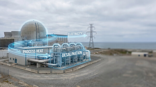 Nuclear Power Plant Integrated with Desalination Facility for Cogeneration of Electricity and Fresh Water