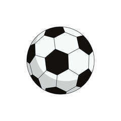 Fototapeta premium Classic Football Ball Isolated Sports Equipment Illustration