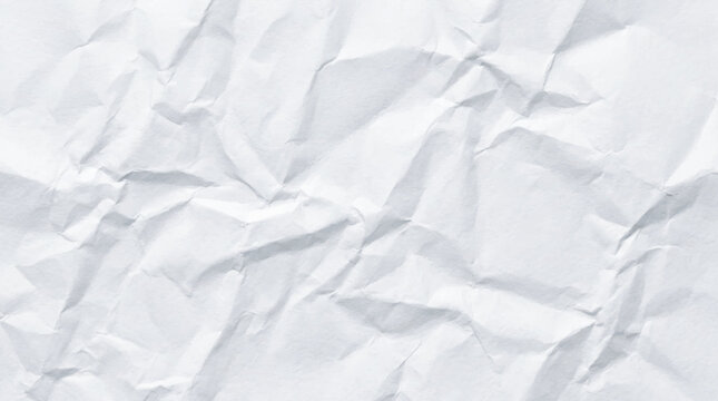 Crumpled paper texture white background wrinkled textured