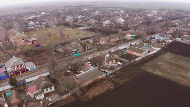 Ukrainian village in Kharkiv region before the Russian invasion