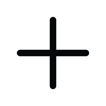 Black plus sign symbol addition mathematics