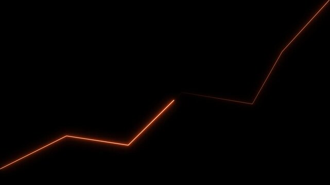 Business growth chart line graph glowing blue financial success investment data analytics technology futuristic stock market progress digital economy abstract upward trend performance strategy visuali
