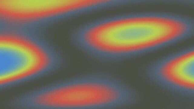 Abstract fluid motion of thermal heatmap gradient shapes