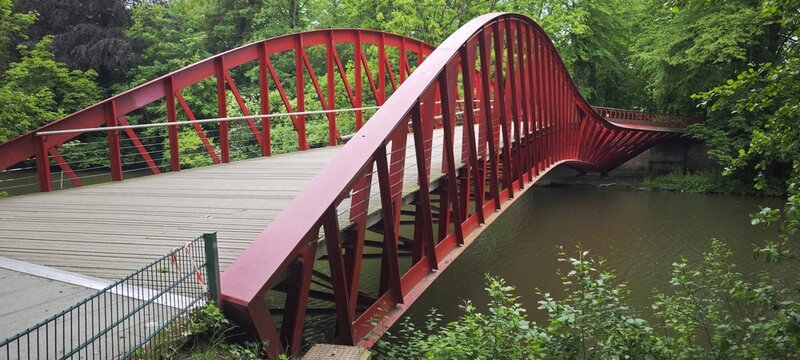 Rote Br&uuml;cke in Br&uuml;gge