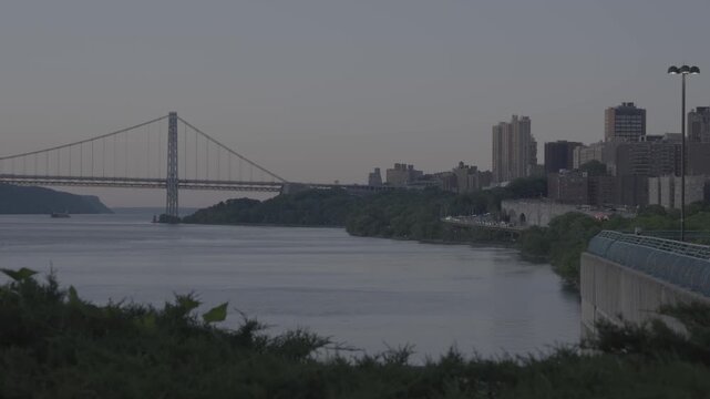 George Washington Bridge at sunset slog