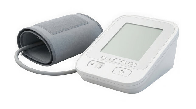 Modern Digital Blood Pressure Monitor With Arm Cuff