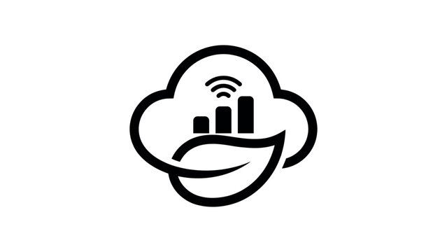 Smart Cloud Network Logo Vector Illustration Technology