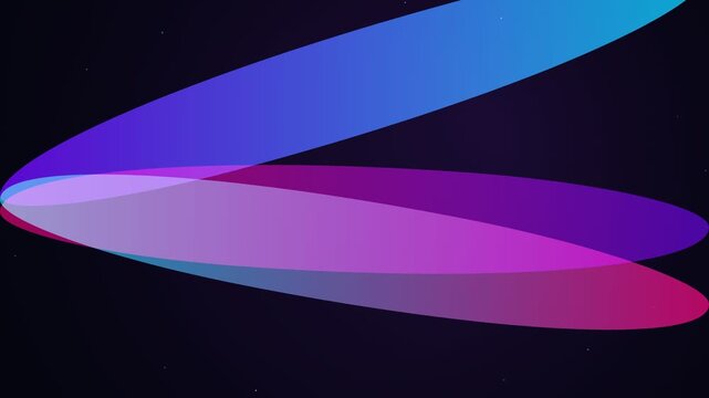 Abstract colorful light trails swirling and overlapping across a dark expanse creating a dynamic and vibrant sense of motion and fluidity perfect for digital art backgrounds and creative project