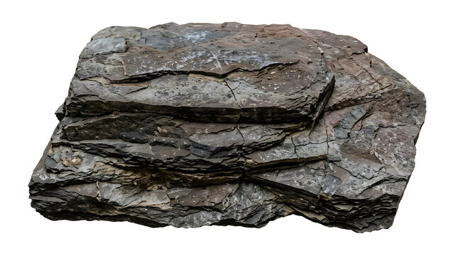 Detailed 3D Render of Shale and Mudstone Fissility Lamination, Suitable for Science Education