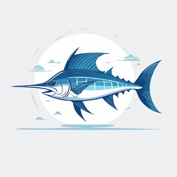 Blue Marlin Illustration