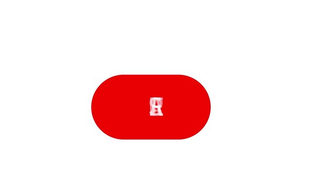 A red share button with an arrow appears, sharing a link. Motion graphics animation.