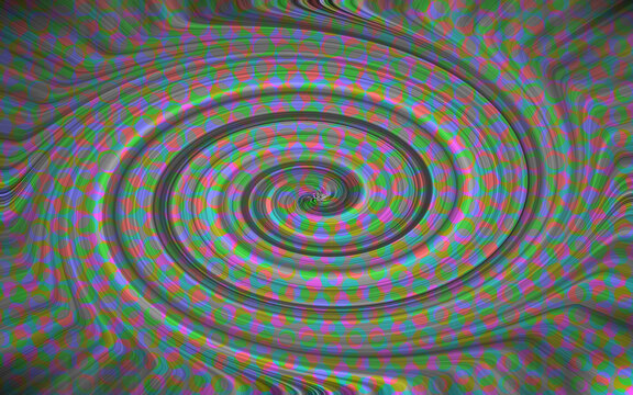 Close up of human eye with digital pixelated effect