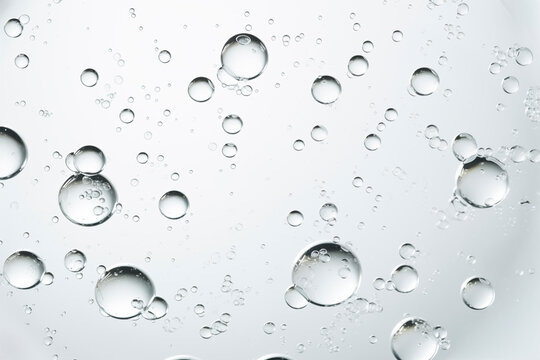 Clear Water Drop on White Background