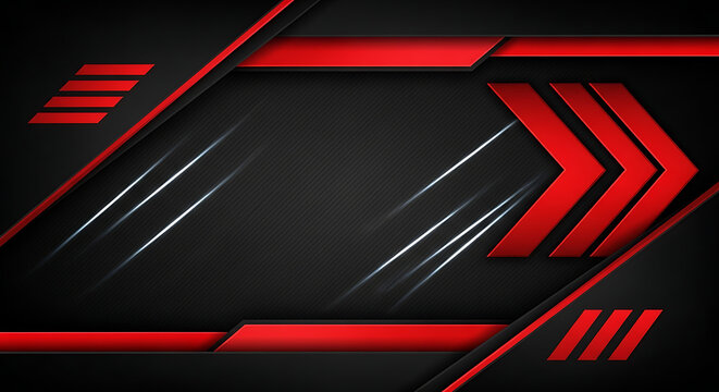 Dark carbon fiber background with red arrows and sharp geometric lines background geometric abstract technology metallic performance wallpaper