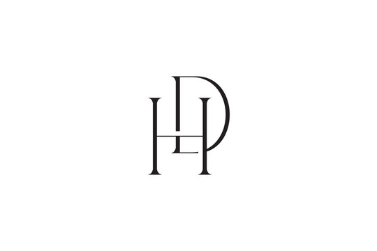 Elegant HDP Letter Monogram Logo, Luxury Initial Vector Design, Minimalist Serif Brand Identity Icon