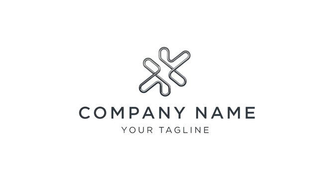 Modern abstract logo design for a company name.