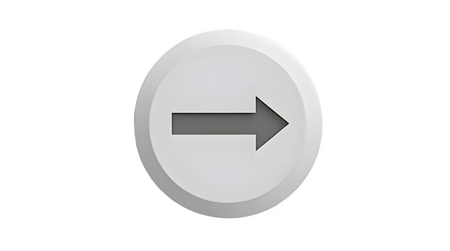 White button with gray arrow pointing right