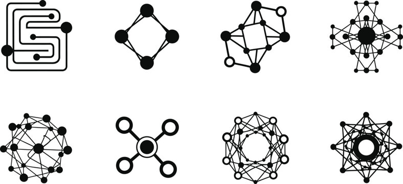 Network connection topology icons