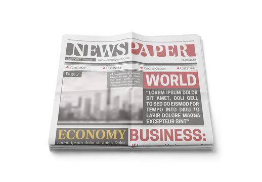 Newspaper Mockup Design for Label Printing and Brand Showcase