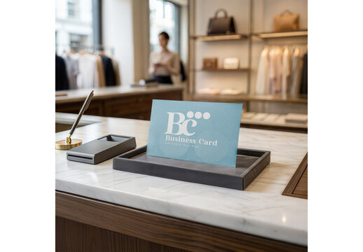 Business Card Mockup Template for Creative Brand Design and Launch