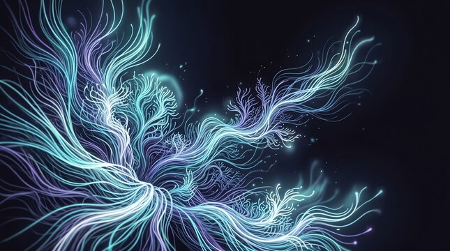 Abstract Neural Network Structure &ndash; Digital Art