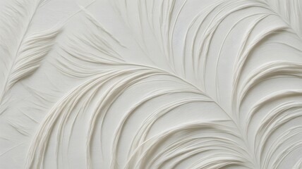 Obraz premium feather texture in white close up close-up natural soft detail organic pattern